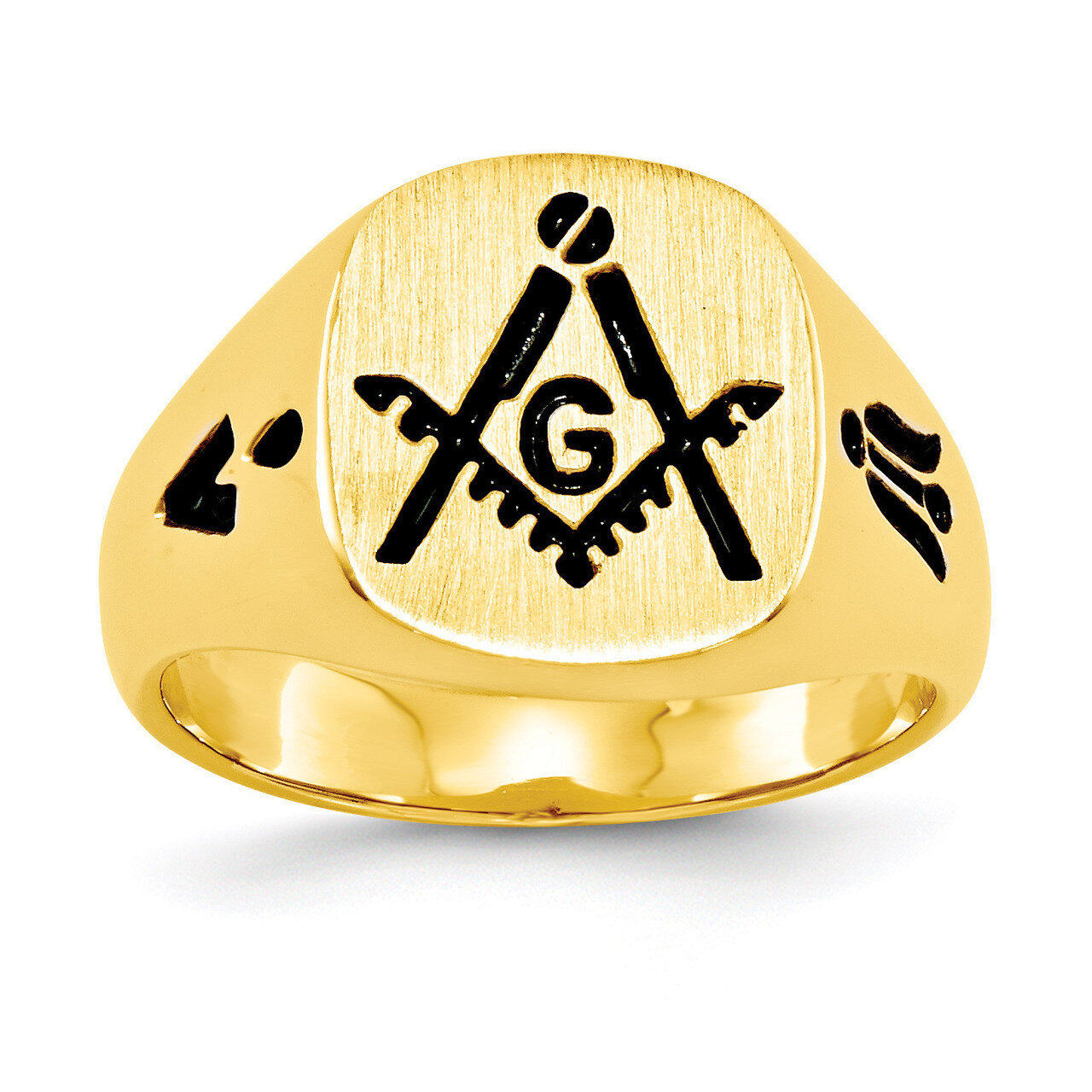 Men's Masonic Ring 14k Gold Y4047M