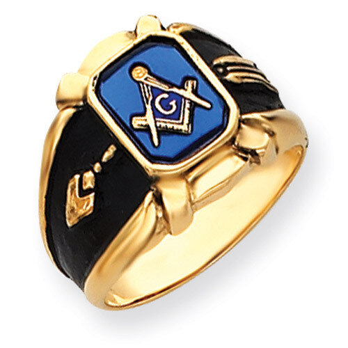 Men's Masonic Ring 14k Gold Y4076M