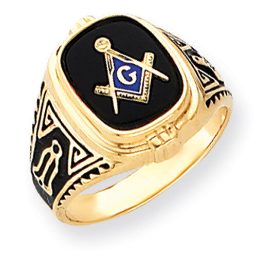 yellow masonic ring mounting 14k Gold Y4078, MPN: Y4078,