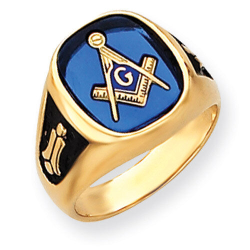 Men's Masonic Ring 14k Gold Y4080M