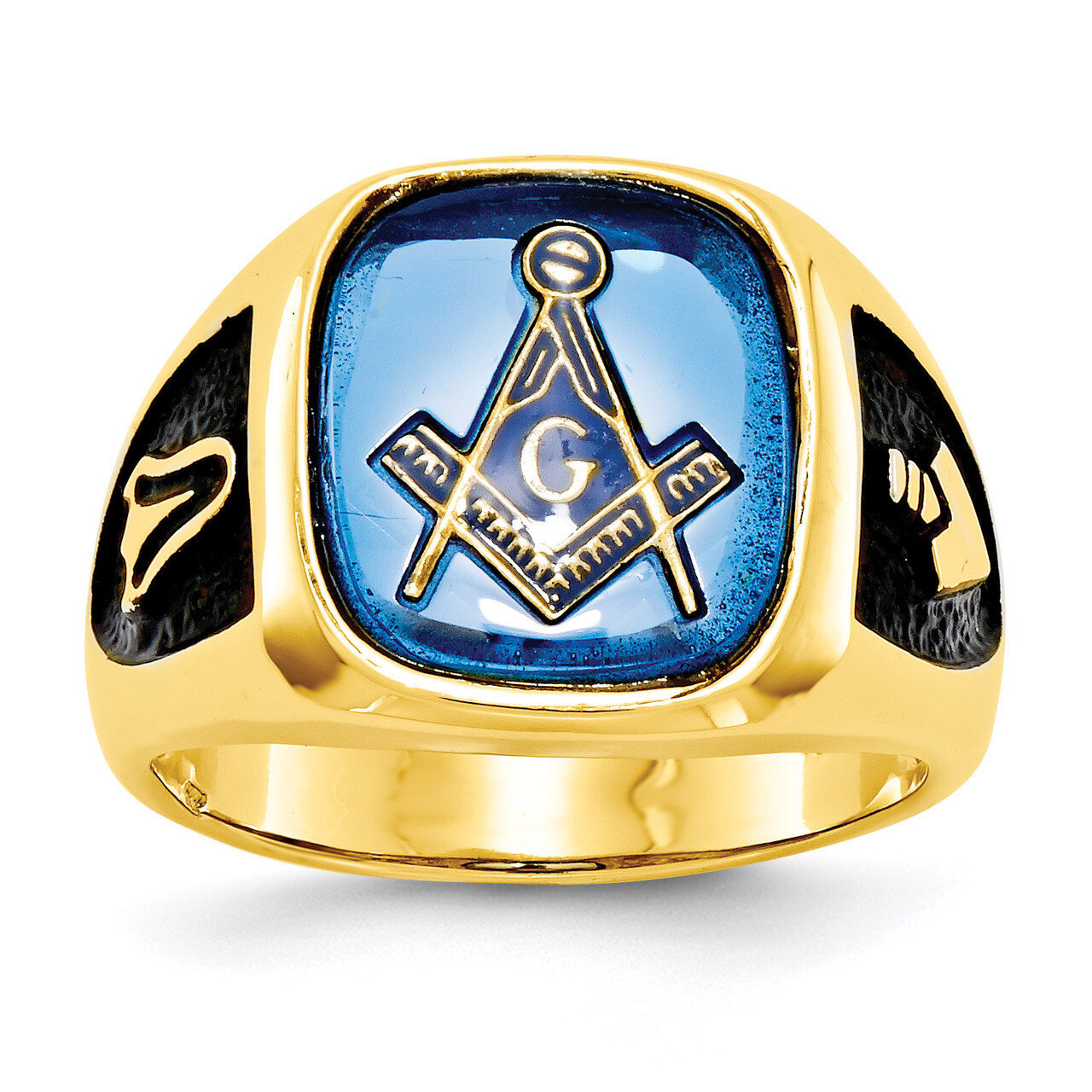yellow masonic ring mounting 14k Gold Y4084, MPN: Y4084,