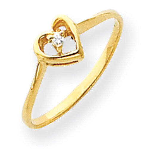 Diamond heart ring 14k Gold Y4185AA