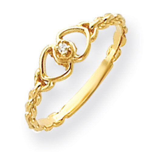 Diamond heart ring 14k Gold Y4200AA