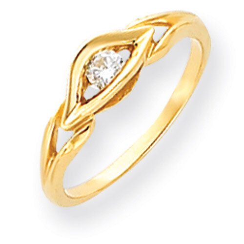 Diamond ring 14k Gold Polished Y4290AA