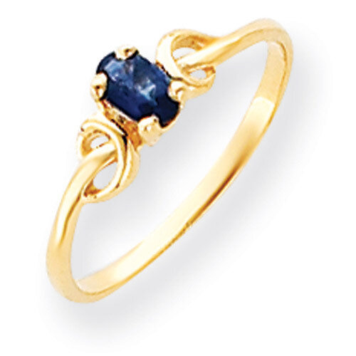 5x3mm Oval Sapphire ring 14k Gold Y4650S