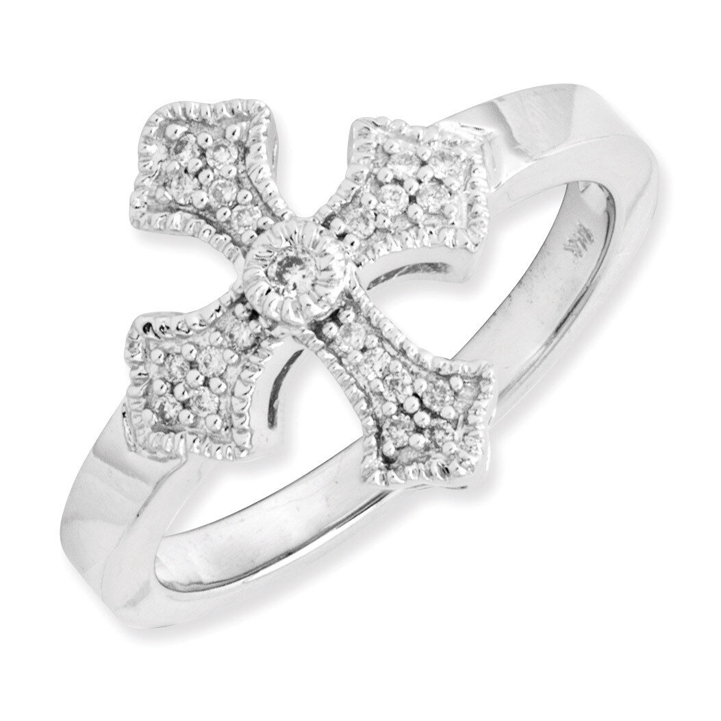 Diamond Fancy Ring 14k White Gold Y6601AA