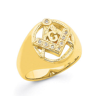 Men&#39;s Masonic Ring Mounting 14k Gold Y7232, MPN: Y7232, 191101292248
