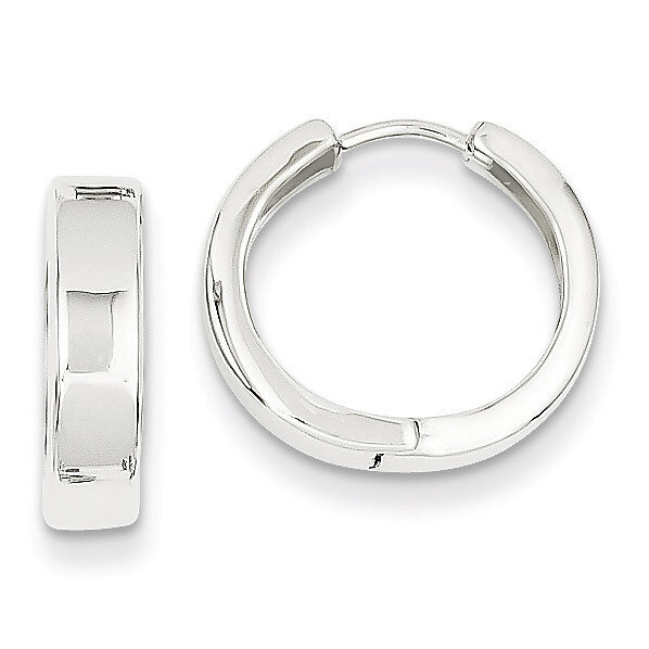 Hinged Hoop Earrings 14k White Gold Y7911, MPN: Y7911, 886774563558
