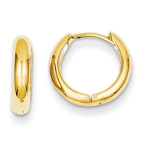 Hinged Hoop Earrings 14k Gold Polished Y7916, MPN: Y7916, 886774563572