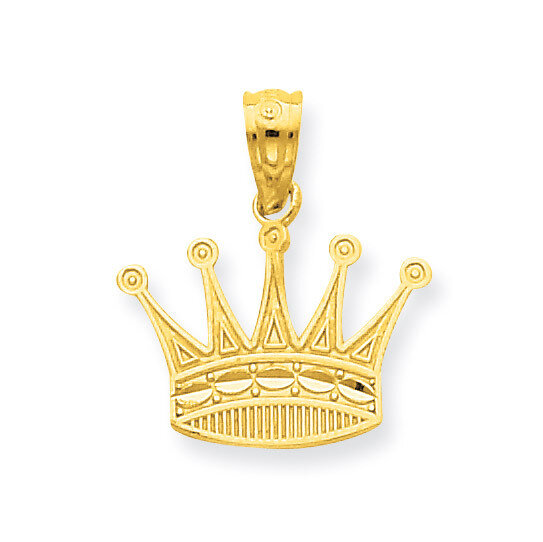 Crown Pendant 14k Gold YC1037