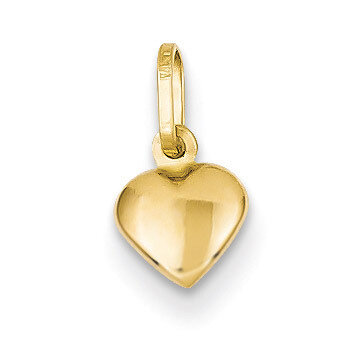 Small Hollow Heart Charm 14k Gold YC1063