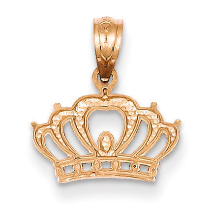 Crown Pendant 14k Rose Gold YC1110