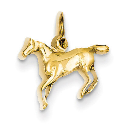 Horse Charm 14k Gold Polished YC440