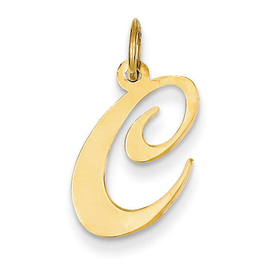 Medium Fancy Script Initial C Charm 14k Gold YC652C, MPN: YC652C, 886774136707