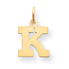 Small Block Initial K Charm 14k Gold YC664K, MPN: YC664K, 883957972855