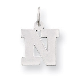 Small Block Initial N Charm 14k White Gold YC665N, MPN: YC665N, 883957973098