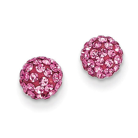 Crystal 6mm Post Earrings 14k Rose Gold YE1618, MPN: YE1618, 886774761909