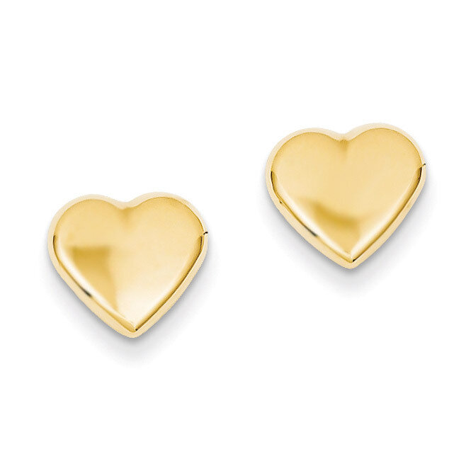 Heart Post Earrings 14k Gold YE1641, MPN: YE1641, 886774563664