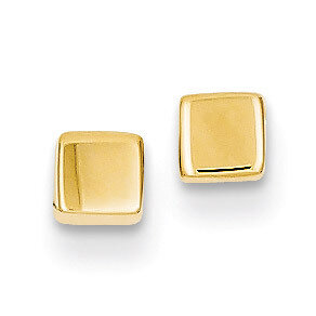 Square Post Earrings 14k Gold Polished YE306, MPN: YE306, 886774563701