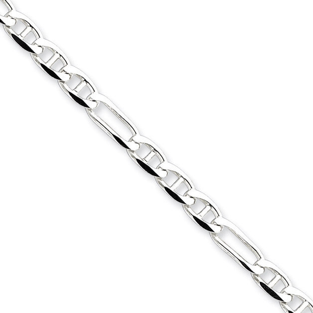 20 Inch 4.5mm Figaro Anchor Chain Sterling Silver QAF120-20, MPN: QAF120-20, 886774410043