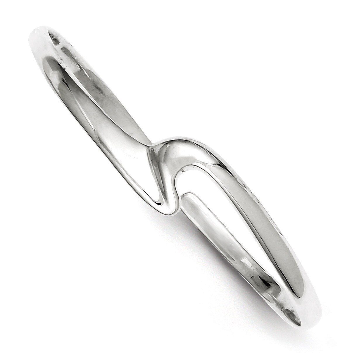 Fancy Cuff Bangle Bracelet Sterling Silver Polished QB195, MPN: QB195, 883957903323