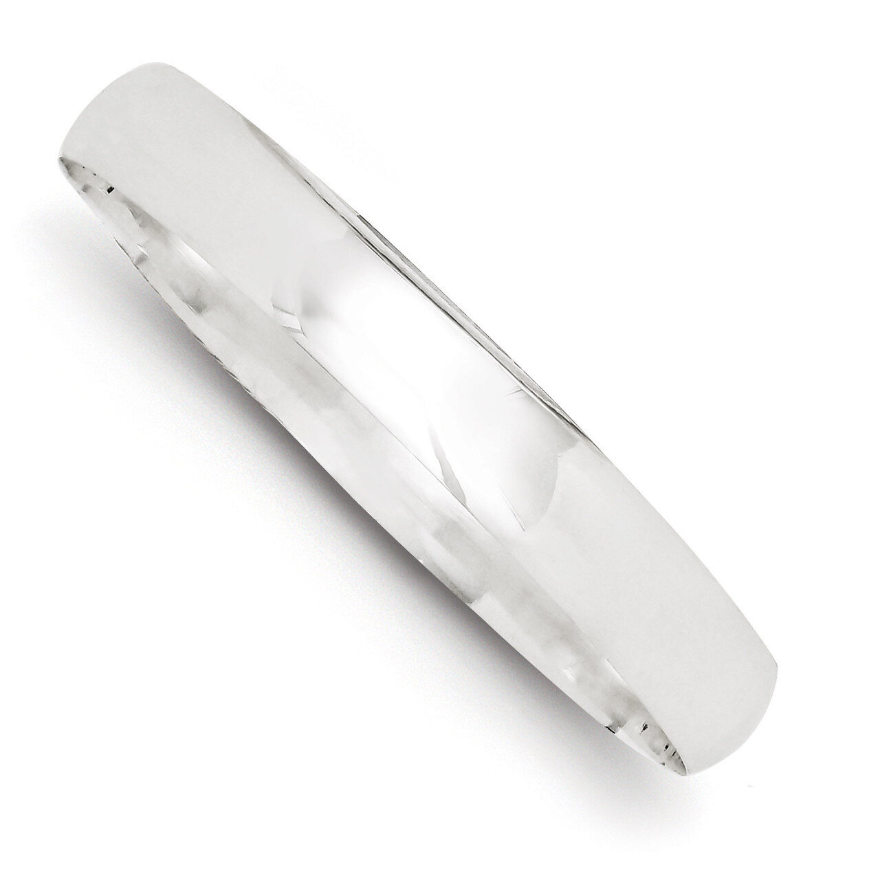 9.75mm Solid Polished Plain Slip-On Bangle Bracelet Sterling Silver QB242, MPN: QB242, 883957903453