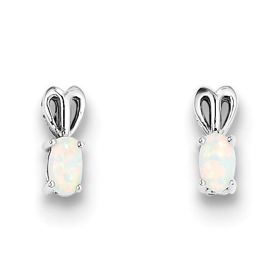 Opal October Earrings Sterling Silver QBE20OCT, MPN: QBE20OCT, 883957487892