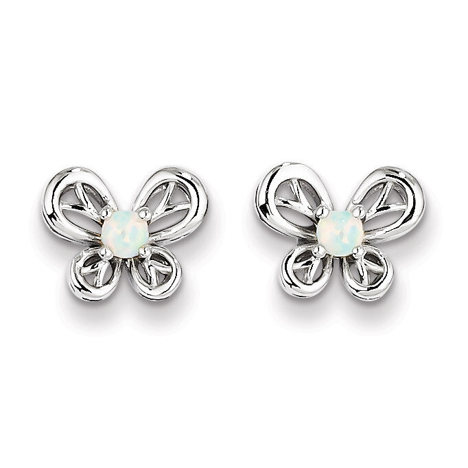 Opal October Earrings Sterling Silver QBE24OCT, MPN: QBE24OCT, 883957532202