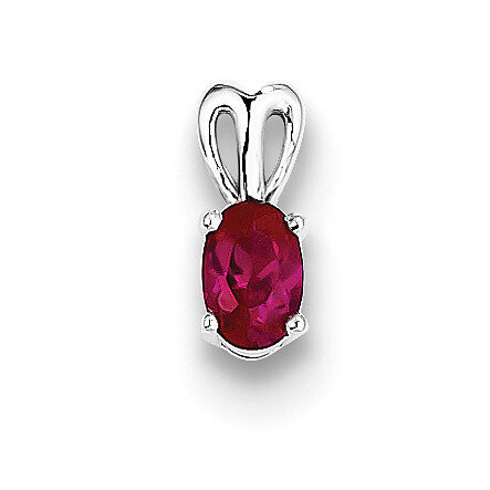 Ruby July Pendant Sterling Silver QBPD20JUL, MPN: QBPD20JUL, 883957500836