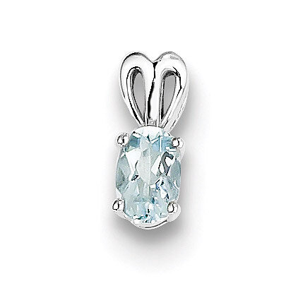 Aquamarine March Pendant Sterling Silver QBPD20MAR, MPN: QBPD20MAR, 883957524573