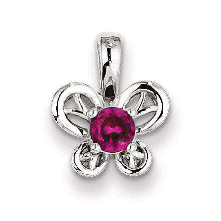 Ruby July Pendant Sterling Silver QBPD24JUL, MPN: QBPD24JUL, 883957353654