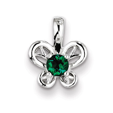 Emerald May Pendant Sterling Silver QBPD24MAY, MPN: QBPD24MAY, 883957488066