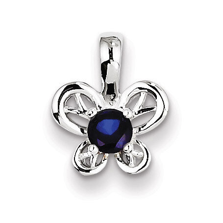 Sapphire September Pendant Sterling Silver QBPD24SEP, MPN: QBPD24SEP, 883957396798