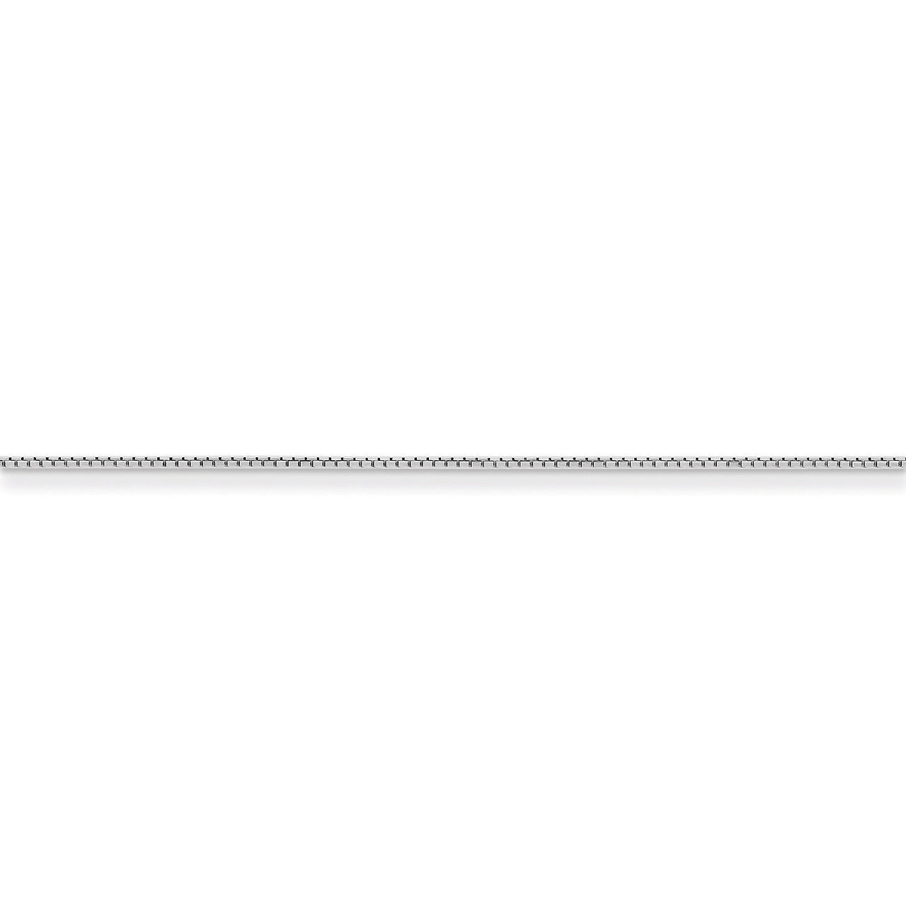 18 Inch 0.8mm 8 Side Diamond Cut Box Chain Sterling Silver QBR015-18, MPN: QBR015-18, 886774412856