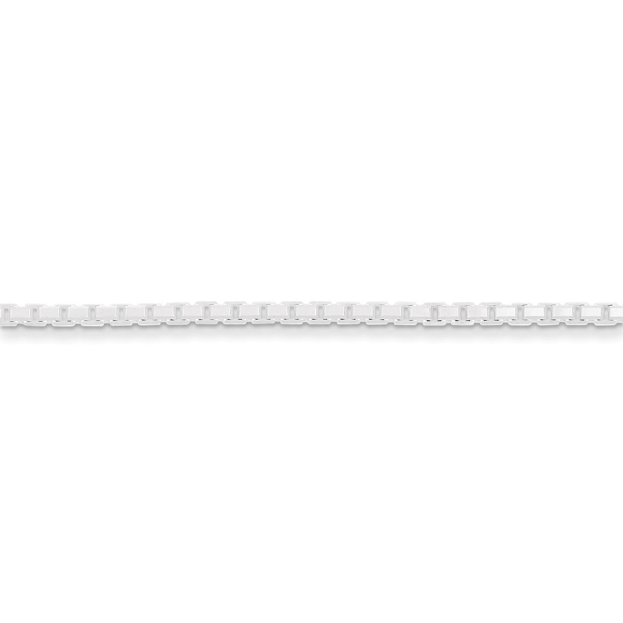 20 Inch 2.5mm Diamond-cut Box Chain Sterling Silver QBR050-20, MPN: QBR050-20, 886774413235