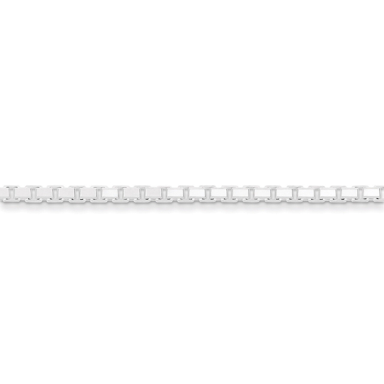 30 Inch 3.2mm Diamond-cut Box Chain Sterling Silver QBR057-30, MPN: QBR057-30, 886774413297