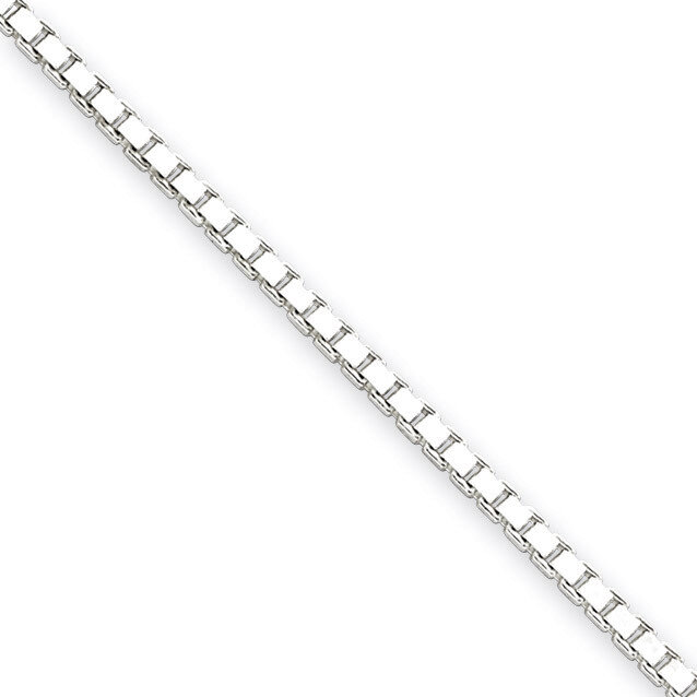 20 Inch 1.9mm Box Chain Sterling Silver QBX037-20, MPN: QBX037-20, 886774412795