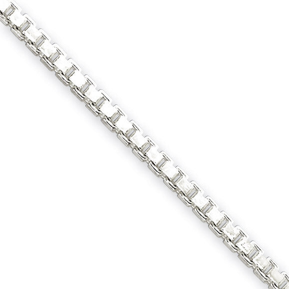 8 Inch 2.5mm Box Chain Sterling Silver QBX050-8, MPN: QBX050-8, 883957904177