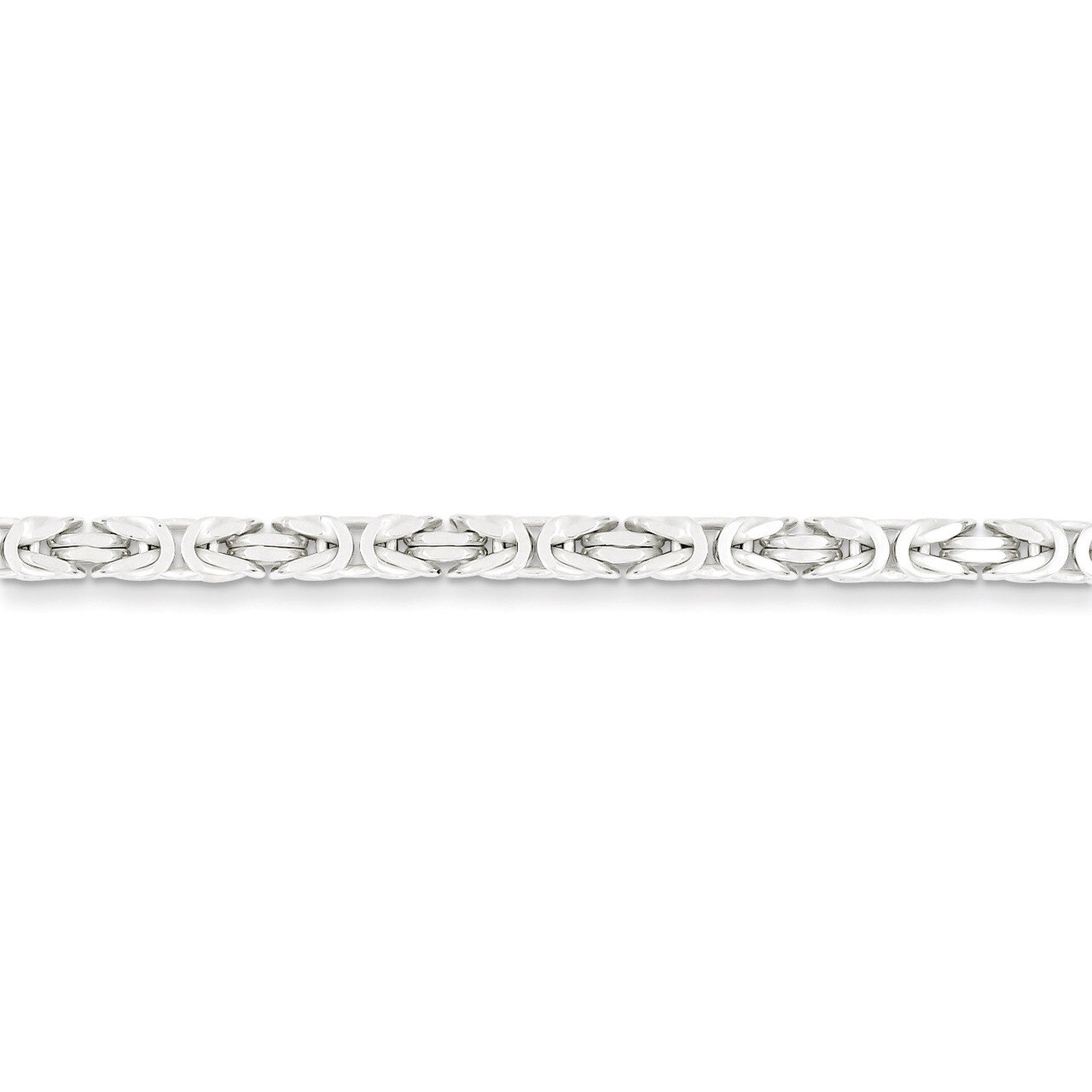 24 Inch 3.25mm Byzantine Chain Sterling Silver QBZ080-24