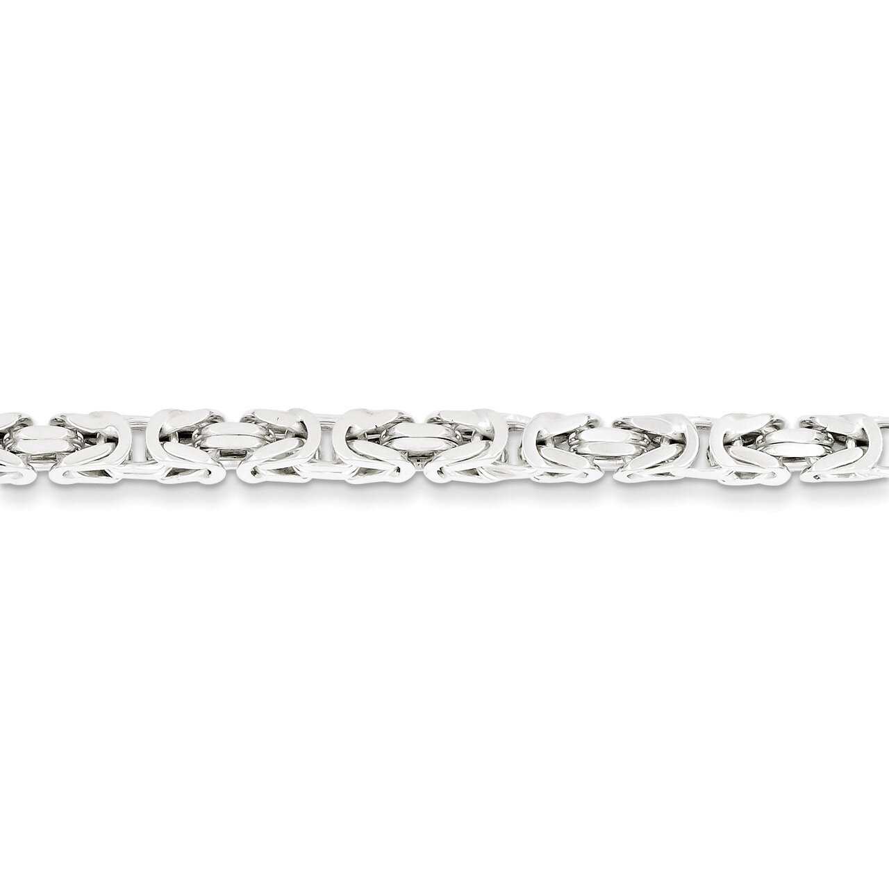 8 Inch 4.25mm Byzantine Chain Sterling Silver QBZ100-8, MPN: QBZ100-8, 883957904542