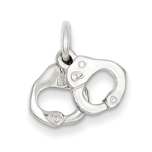 Handcuffs Charm Sterling Silver QC1014
