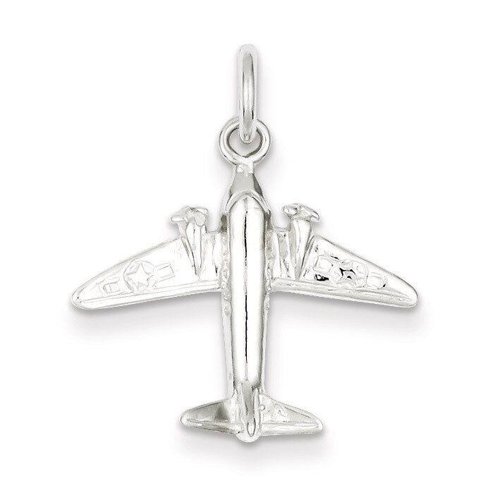 Jet Charm Sterling Silver QC1025, MPN: QC1025, 883957977355