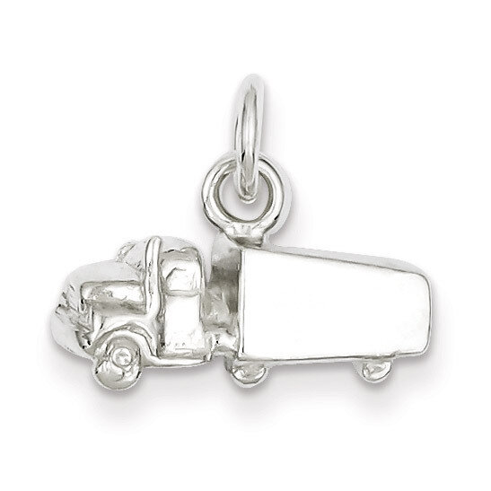 Semi with Trailer Charm Sterling Silver QC1058, MPN: QC1058, 883957977362