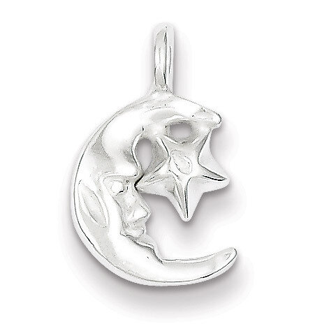 Moon &amp; Star Charm Sterling Silver QC1086, MPN: QC1086, 883957849584