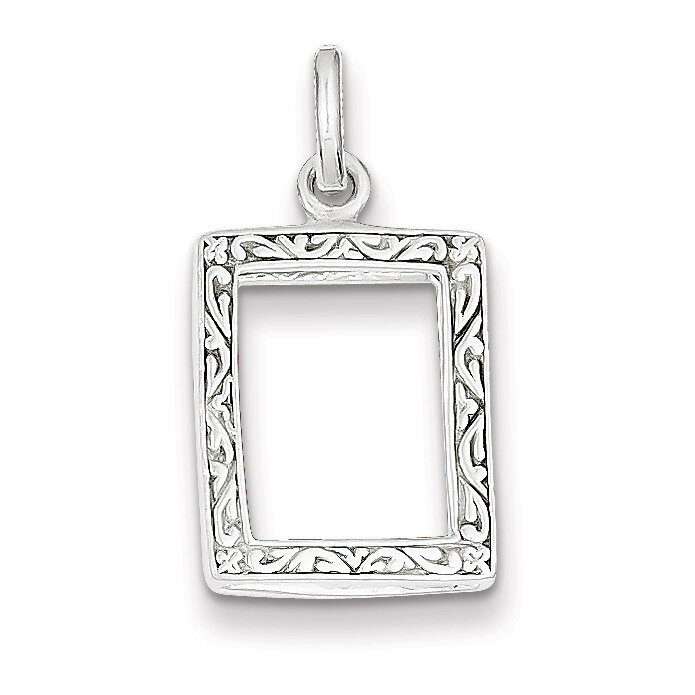 Picture Frame Charm Sterling Silver QC12