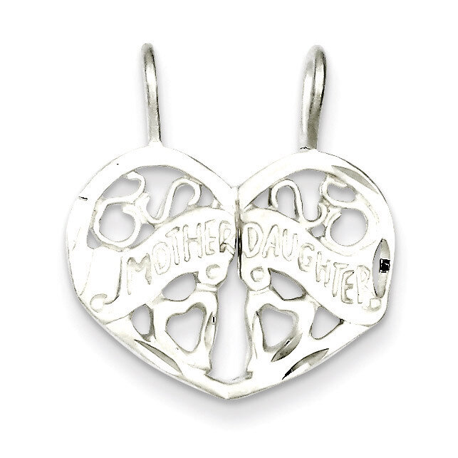 Mother Daughter 2-piece break apart Charm Sterling Silver QC1583
