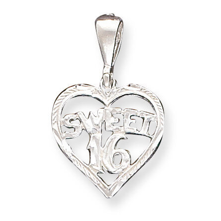 HEART SWEET 16 Charm Sterling Silver QC1592, MPN: QC1592, 883957905327