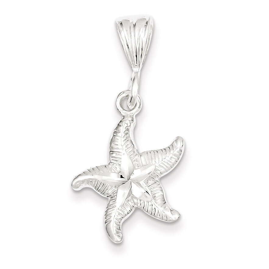 Starfish Charm Sterling Silver QC1651, MPN: QC1651, 883957905389