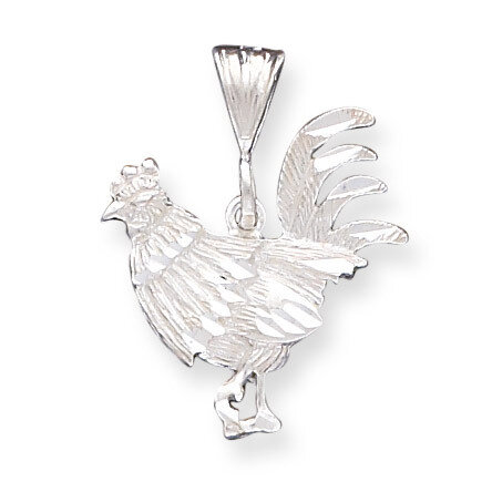 Rooster Charm Sterling Silver QC1708, MPN: QC1708, 883957905488