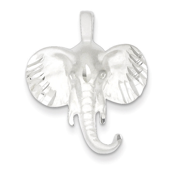 Elephant Head Charm Sterling Silver QC1769, MPN: QC1769, 883957558738